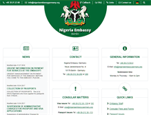 Tablet Screenshot of nigeriaembassygermany.org